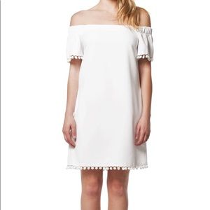 Willow & Clay Pom Pom Off the Shoulder Dress